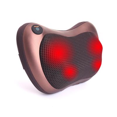 China Full Body Shiatsu Electric Neck Heat Car Seat Massager Infrared Kneading Machine Massage Pillow and Cervical Back Shoulder Waist for sale