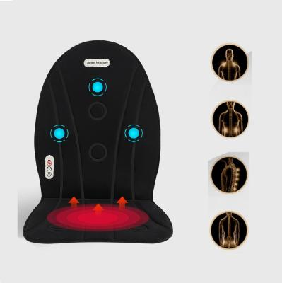 China 12V Electric Body Car Heated Seat Massage Cushion Vibrating Back Massager Mattress For Massage Chair In Car Home Office Use for sale