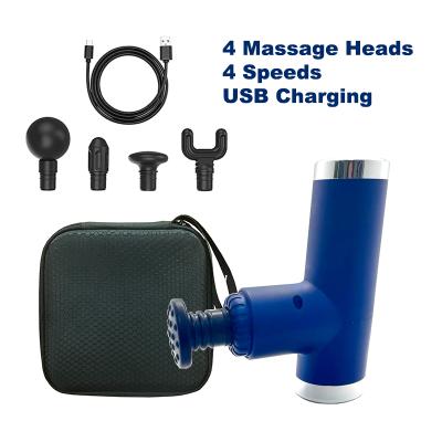 China Body Mini Massage Gun for Tissue Deep Percussion Gun Portable Handheld Massager Relieve Stiffness with Powerful 4 Speed ​​Vibration for sale