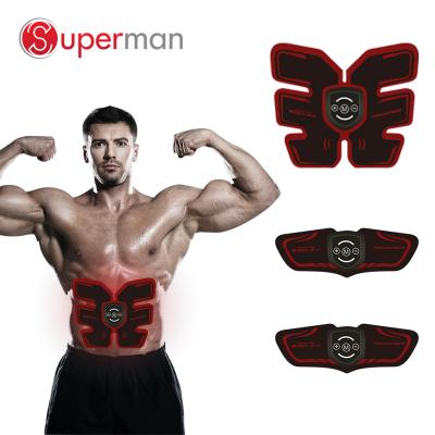 China EMS Stimulation Body Slimming 2021 High Quality Wireless Electric ABS EMS Muscle Stimulator Six Trainers Relax Tone Massage Belt 6 Pack Machine in 1 Slimming for sale