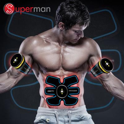 China Electric Muscle Stimulator Wireless Abs Six Pack Belt Abdominal Machines Relax Tone Trainer 6 in 1 EMS Muscle Stimulator Slimming Massager for sale