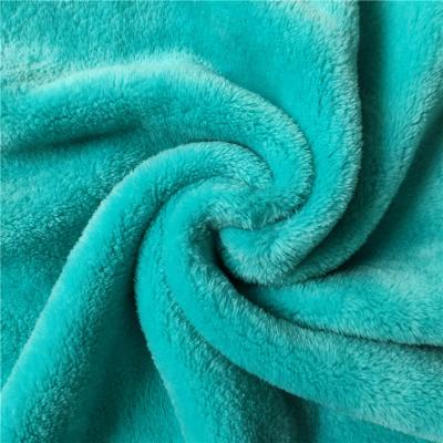 China Antistatic Blanket Fabric Flannel Fabric Polyester Flannel Fleece Fabric for sale