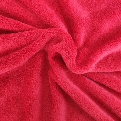 China Antistatic Coral Fleece Fabric 100% Polyester Coral Fabric for sale