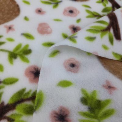 China Antistatic Printed Fleece Fabric Two Side Brushed Printed Fleece Fabric for sale