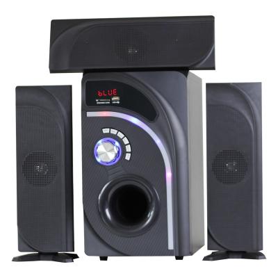 China 3.1 Speaker Home Multimedia Super Bass Speaker Subwoofer Wooden Box Speaker With Home Theater System Cell Phone Black USB OEM DVD Power . for sale