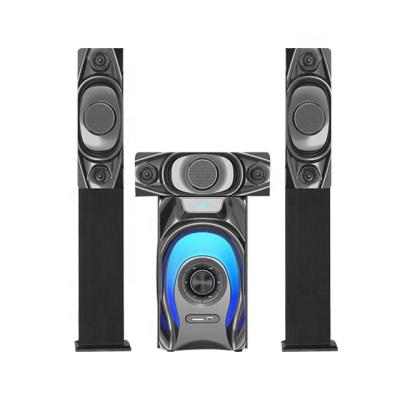 China Mini System 2021 Newest 5.1CH Satellites Home Theater Speaker MX-981L 3.1CH 8INCH Private Wooden Tower Wooden Speakers with BT LED FLASHING for sale