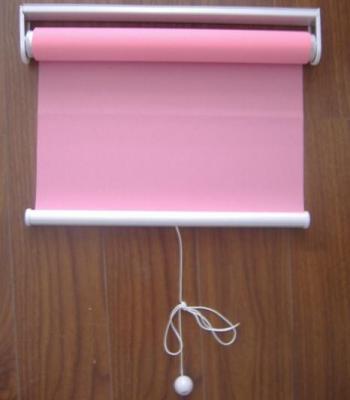 China spring 100% polyester fabric roller blinds for windows with aluminum headrail and toprail for sale