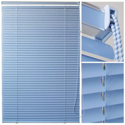 China 35mm aluminum venetian blinds for windows with steel toprail and bottomrail for sale