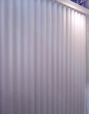 China 89mm embossed pvc vertical blinds for windows with aluminum headrail for sale