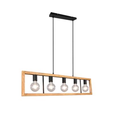 China Modern Retro Color Wooden Lighting Series Rustic Farmhouse Chandelier Lights For Kitchen Dining Living Room Hotel for sale