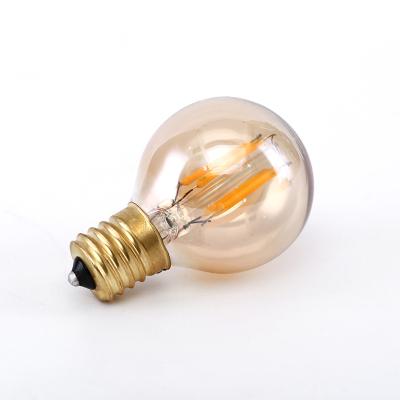 China Retro G40 E12 LED Residential Tubular Bulb Filament LED Candle Filament Bulb Flame Light for sale