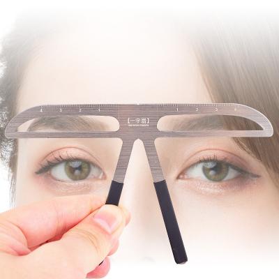 China Microblading Eyebrow Balance Ruler Metal Tattoo Shaping Stencil Permanent Makeup Caliper Eyebrow Ruler 43X35X19 cm for sale