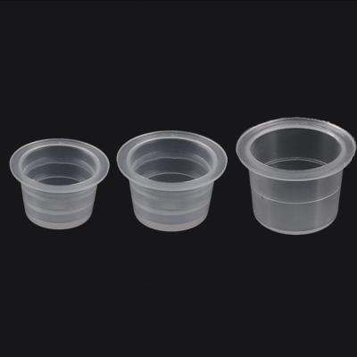 China Disposable YINSE Hot Selling Wholesale Transparent Disposable Plastic Tattoo Ink Cup for sale