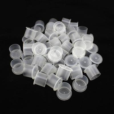 China Tattoo Shops Factory Wholesale Transparent Disposable Plastic Tattoo Ink Cup 1000 Pcs Clear Self Standing Tattoo Ink Pigment Cups for sale