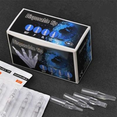 China Permanent Wholesale High Quality Disposable Tattoo Tips Blister Pack Tattoo Machine Needles And Tips Clear Tattoo Tip for sale