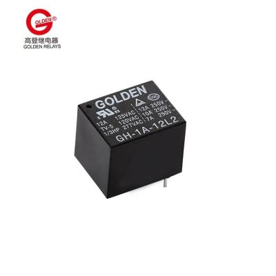 China Contact Material AgSnO2 HF3FF GH-1A-12L Power Control Relay 12A / 250VDC 0.36W 5-48VDC for sale