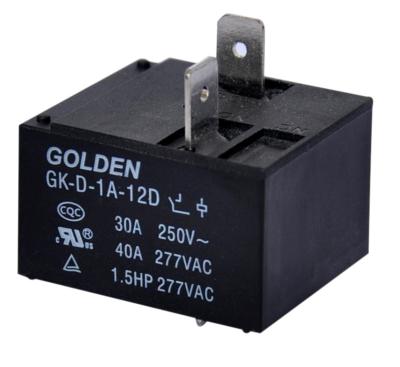 China General Purpose 40A DC Power Relay / Power PCB Relay GK-D-1C-12D for sale