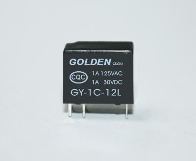 China Electromagnetic 12 Volt DC Relay Golden Relay GY JRC-23F 1A 12V for sale