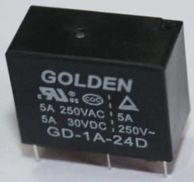 China Subminiature PCB Power Relay , Rohs Approval Golden Relay 12 Volt for sale