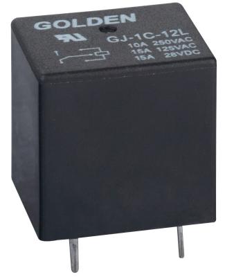 China GJ JQC-21FF 10A 15A 12 Volt Latching Relay 1 Form A and 1 Form C Configuration for sale