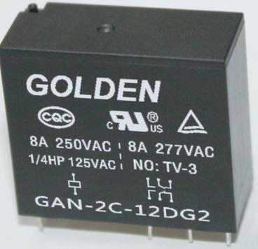 China GAN 894 3-110VDC 8A - 12A Normally Closed Automotive Relay 12V 24V for sale