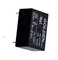 China GN T76 12V / 24V 16A Black Electrical Appliance Relay with Connector for sale