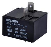 China 2 Pin 9V 12V 24V 40A Miniature DC Power Relay GK-D JQX-105F-1 for sale