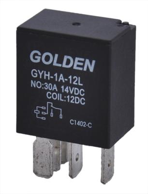 China Golden Small Magnetic Latching Relay 12V GYF2 SARL HFV4 40A / 20A for sale