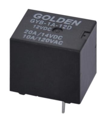 China Golden PCB Miniature Power Relay 20A / 250V DC for Home Appliances for sale