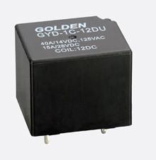 China Blue / Black 2 Pin 12A 12V PCB Power Relay GH JQC-3FF 0.36-0.8W 5-48VDC for sale