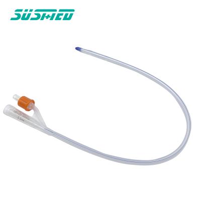 China Medical 2 Way Disposable Sterile Standard Silicone Foley Catheter for sale