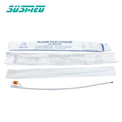 China Medical 3 Way Disposable Sterile Standard Silicone Foley Catheter for sale