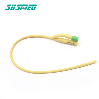 China Silicone Coated Latex Disposable Medical Bidirectional Foley Catheter for sale