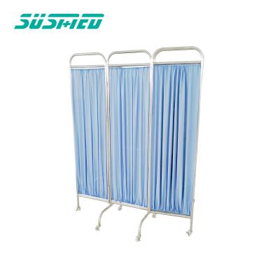 China The stainless steel medical screen of the patient stainless steel curtain medical bed is insulated and opaque for sale