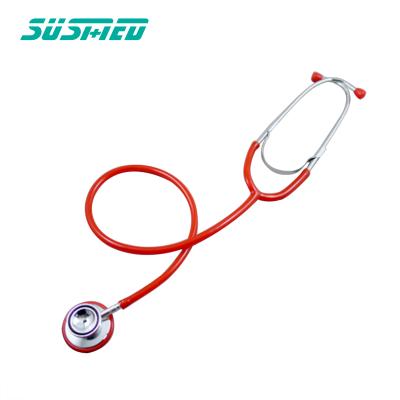 China Aluminum or Stainless + PVC Portable Tube Stethoscope for Heart Disease Medical Diagnosis for sale