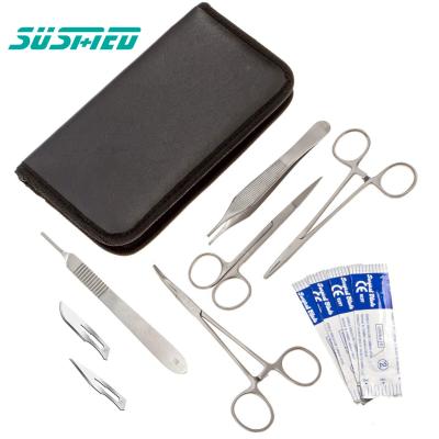 China Student Practice Suture Medical Student Surgical Medical Practice Kit with Customized Suture Pad and Surgical Tools for sale