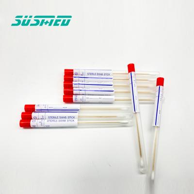 China PP+wooden sampling cotton swabs with disposable sterile cotton swabs for sale