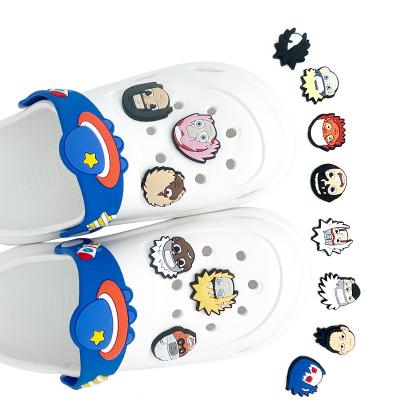 China Hokage Charm New Product Custom Shoe Charm Plastic Shoe Accessories Shoe Lace Charms for sale