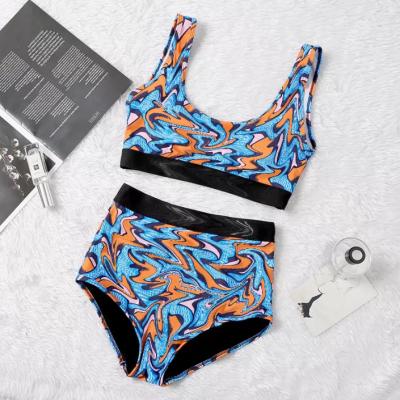 China 2022 Plus Size Women Designer Luxury Inspired Swimming Suit Girls Sexy Swimwear Famous Brands Print Bikini Swimwear Designer Swimwear for sale