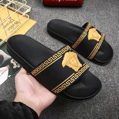 China Fashion trend Yeezy pvc beach orighial luxury sandals for men black anti-slip open toe plus size fashion sandal slide h slippers for sale