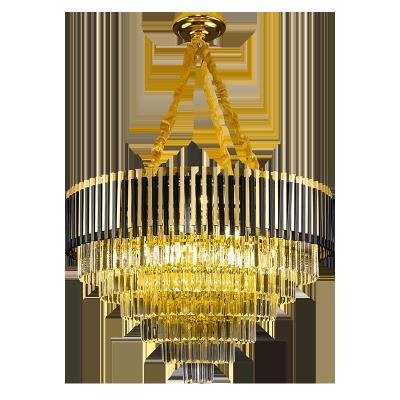 China Crystal Gold Black Lighting LED Indoor Lamp New Home Bedroom Living Room Bedroom Decoration Modern Chandelier Kitchen Lamp for sale