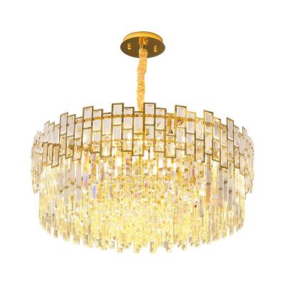 China Modern Luxury Chinese Factory Chandelier Gold Chandelier Indoor Lighting Design Customs Service Ceiling Crystal Chandelier for sale