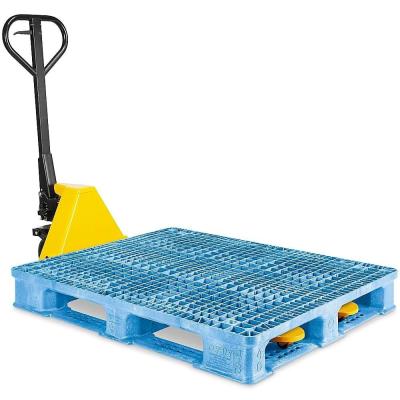 Cina Blue Reusable Plastic Pallet Corrosion Resistant for Warehouse Logistics in vendita