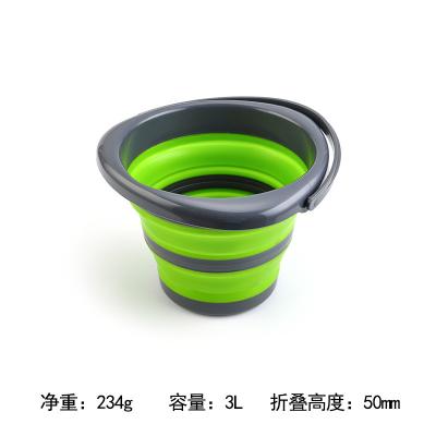 China Portable Foldable Plastic Bucket Lightweight Design Easy To Store for sale