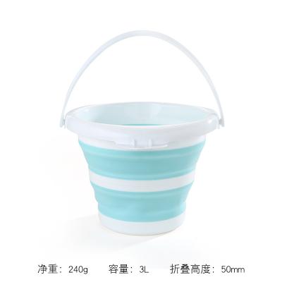 China Easy-to-Carry Foldable Plastic Bucket Lightweight for Travel Collapsible for sale