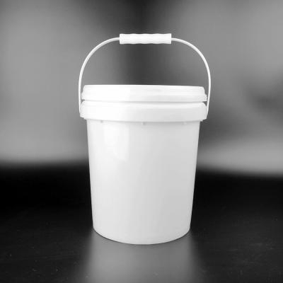 China 6L Capacity Round Plastic Bucket Polypropylene For Chemical Industry for sale