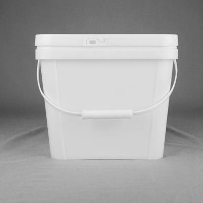 China ISO9001 certificatie 1,5 Gallon6l Vierkante Plastic Emmer voor Overzees Voedsel Te koop