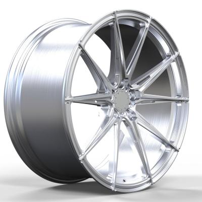 China Custom aluminum china monoblock 16-24 inch forged wheels light weight brushed rims auliminu 6061-T6 rim for sale