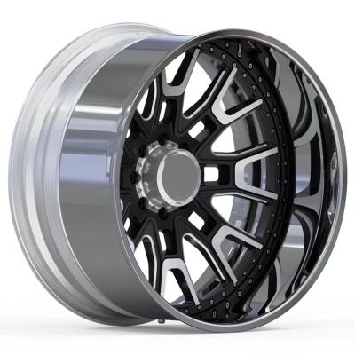 China Custom High Performance 20 21 22 23 24 25 26 Inch Large Truck Custom Wheels Forged Truck Wheel for sale