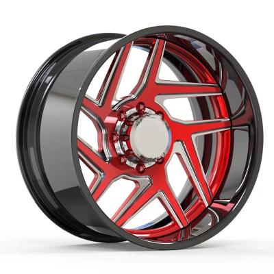 China Custom High Performance Custom High Performance 20 21 22 23 24 25 26 Inch Truck Polished Wheels Forged Truck Wheel for sale